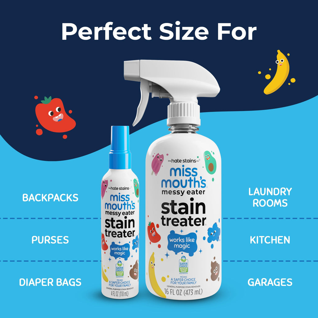 Miss Mouth's Messy Eater Stain Treater Spray, Laundry Stain Remover, – 16 Oz (abs-86)
