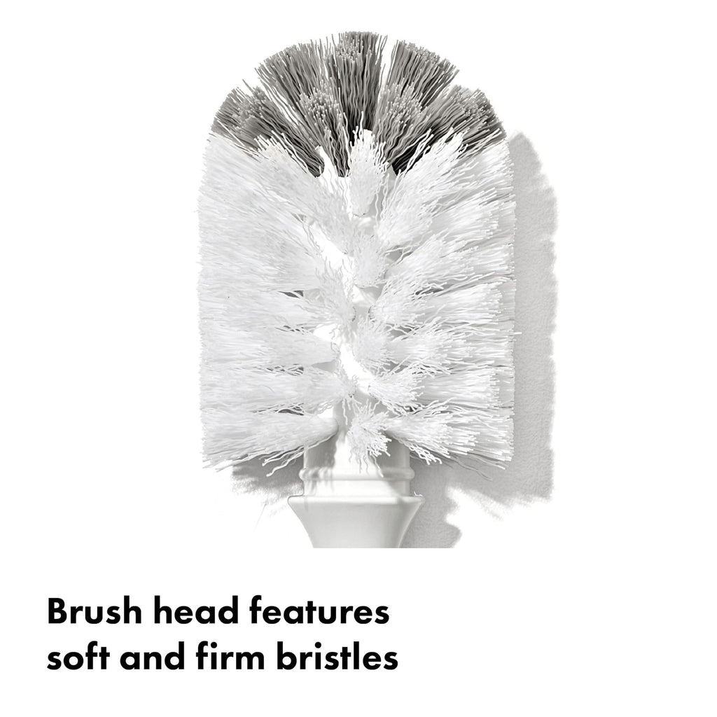 OXO Tot Baby Bottle Brush with Nipple Cleaner, – Gray (62122400T3)