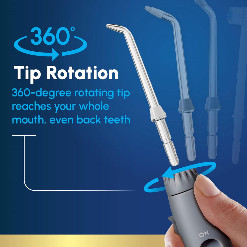 Waterpik Aquarius Countertop Water Flosser with 10 Settings, 7 Tips