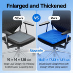Gel Seat Cushion, Cooling Honeycomb Design for Office Chair Car Wheelchair