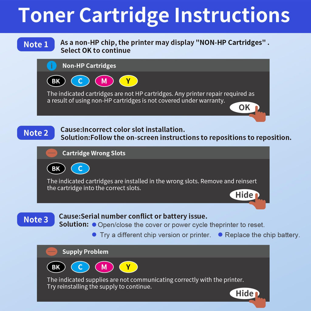 218X Toner Cartridges 4 Pack for HP 218X 218A 3301fdw 3301sdw 3201dw 3301 (additional view 6)