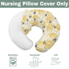 Nursing Pillow Covers for Boy Girl Bees - Honey view 6