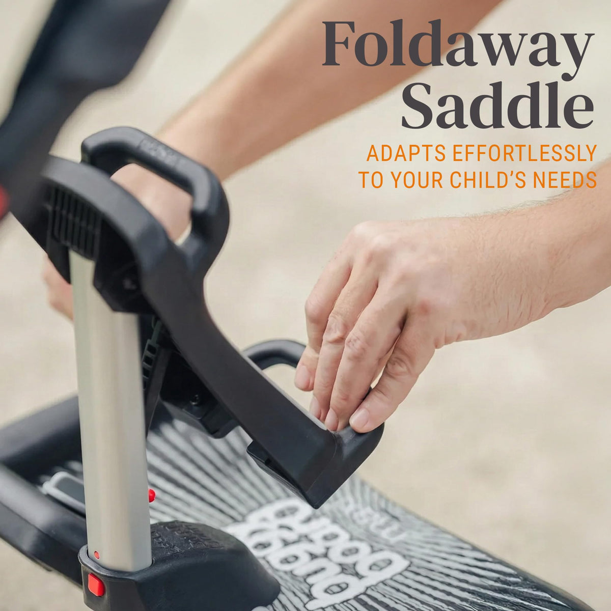 Lascal BuggyBoard Maxi+ - Black with Gray Saddle Seat (11041)