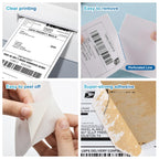 9527 Product 4x6 Blank Direct Thermal Shipping Labels for Zebra 2844 Zp-450 Zp-500 Zp-505,250 Labels/Roll,Total 100 (Pack of 100)
