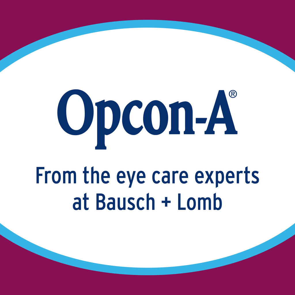 Opcon-A Allergy Eye Drops, Antihistamine and Redness Relief for Itchy, Red Eyes, Soothes Irritation from Pollen (Pack of 2)