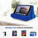 Sttargxing Tablet Stand Multi-Angle Tablet Pad Stand Lazy Holder Stand Soft Pad Stand Tablet Cushion Stand with Net Pocket & Random Color Stands for Lap - Blue view 3