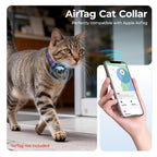 AirTag Cat Collar, Reflective Cat