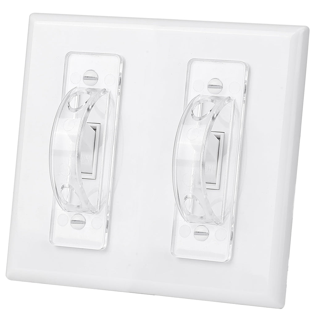 Bates Choice Bates- Light Switch Guard Cover, 6 Pack, Clear, Toggle Switch Cover, Light Switch Blocker (LSG6)