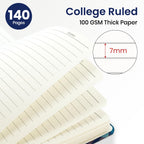 ZOTIA Lined Spiral Notebook for Work Hardcover Spiral Journal College Ruled