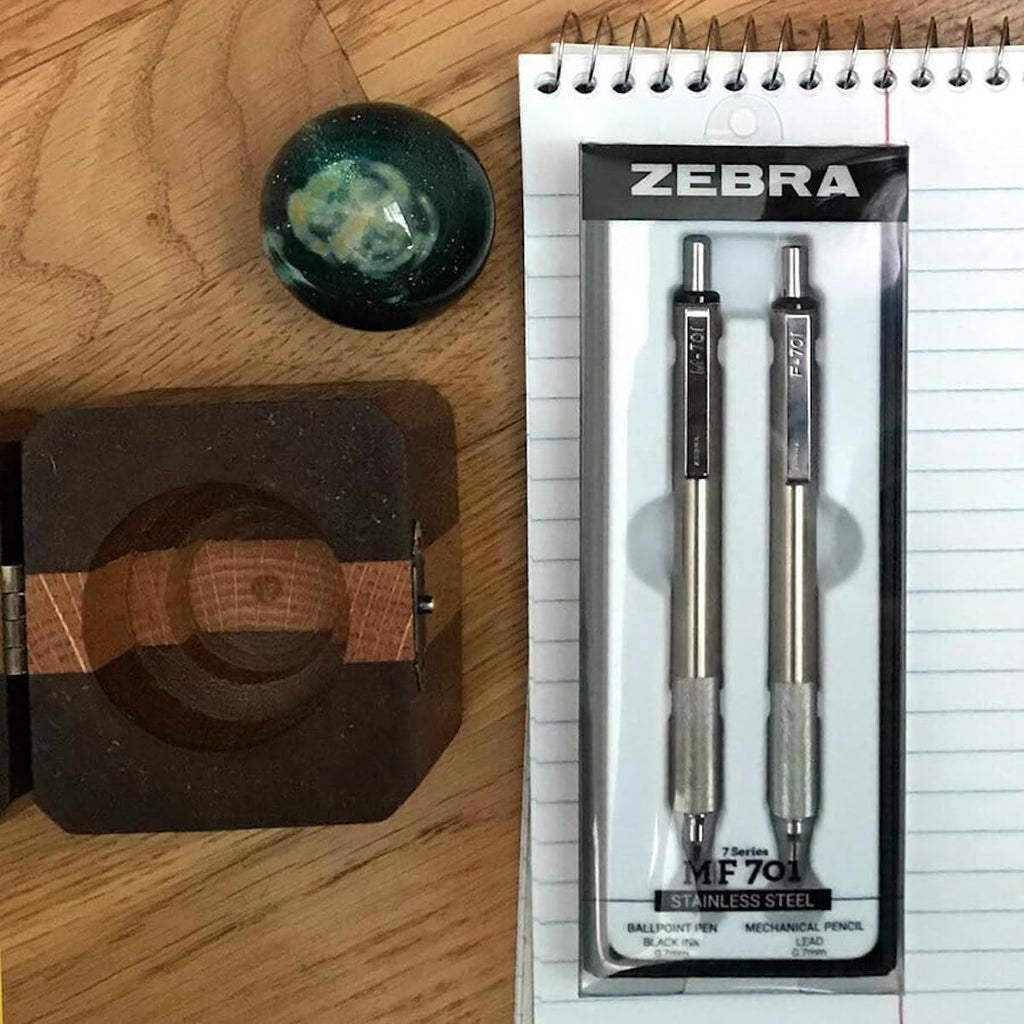 Zebra Pen STEEL Tactical M-701 & F-701 Set, HB 0.7mm, Black Ink 0.8mm, 2-Pk (additional view 5)