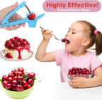 Cherry Pitter Tool Pit Remover - Blue view 2