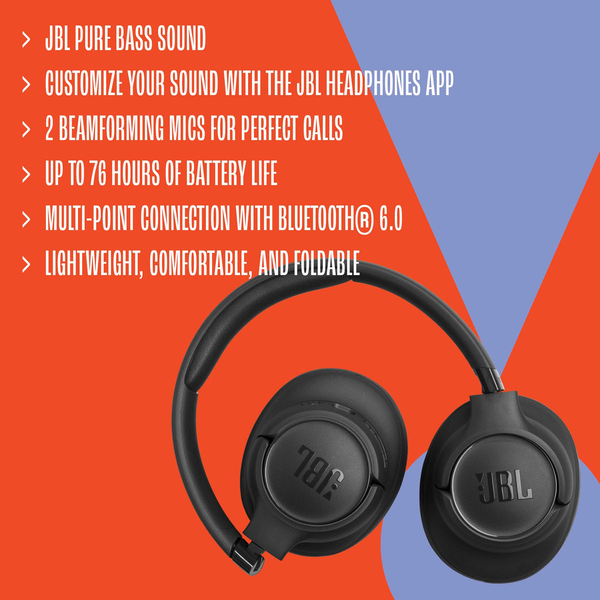 JBL Tune 730BT Wireless Over-Ear Headphones - view 6