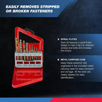 NEIKO 01925A Screw-Extractor And Left-Hand Drill-Bit Set, HSS M2 Steel Drill Bits, Alloy (additional view 2)