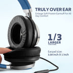 COOSII AC01 Over-Ear Headphones Wired - Black Blue view 1