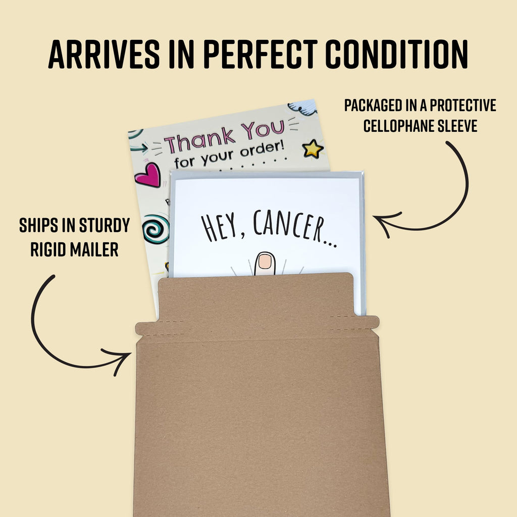 Funny Cancer Card, Hey Cancer Card, Cancer Support Card for Friend, Funny Card for Cancer (additional view 4)