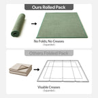 Sunfly Runner Rug with Non Slip Rubber Backing - Sage Green / 2' x 6' (Rectangular) view 7