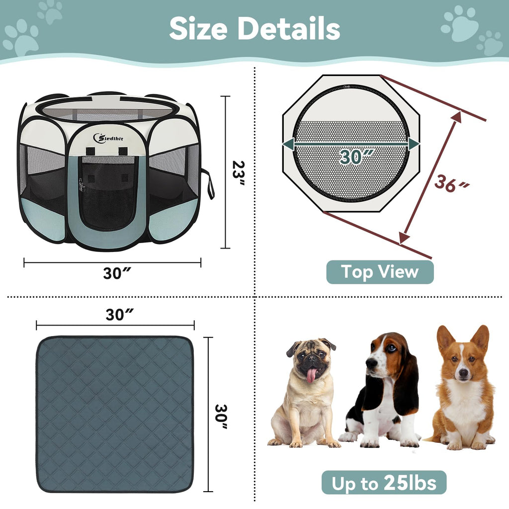 Siedihit Playpen Tent Crate Cage