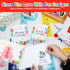Marhpveua 6 Slots 3D Honeycomb Birthday Money Card Holder - Colorful view 4
