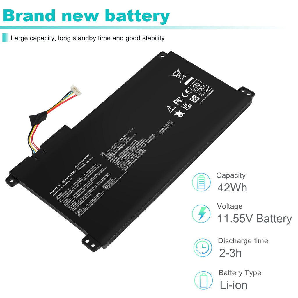 TREE.NB Laptop Battery Replacement - ‎7.48x3.86x0.2inch B31N1912 view 4