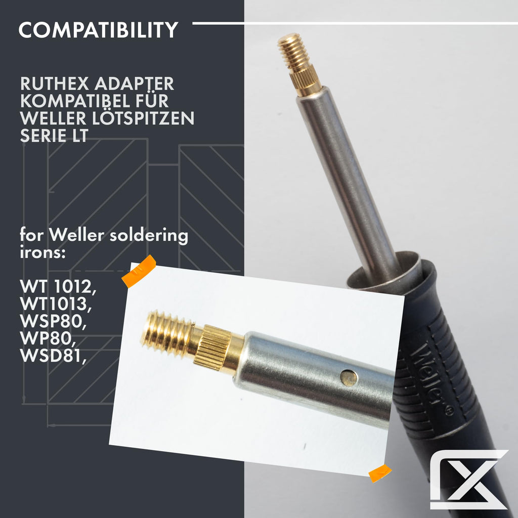 ruthex 2x Soldering Tips adapter for Weller series ET & LT - Soldering Iron tip (additional view 6)