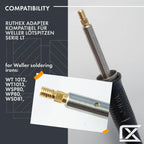 ruthex 2x Soldering Tips adapter for Weller series ET & LT - Soldering Iron tip (additional view 6)