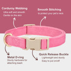 YUDOTE Corduroy Dog Collar and Leash Set - view 3