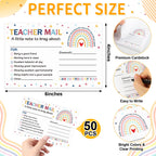 50Pcs Teacher Mail Notes to Parents - Colorful, Rainbow view 1