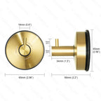 YOHOM Suction Cup Hooks - 2 Gold view 5