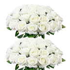 Wondrus Artificial Roses - White / 50