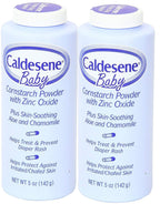 Caldesene Baby Cornstarch Powder With Zinc Oxide 5 oz (Pack of 2)