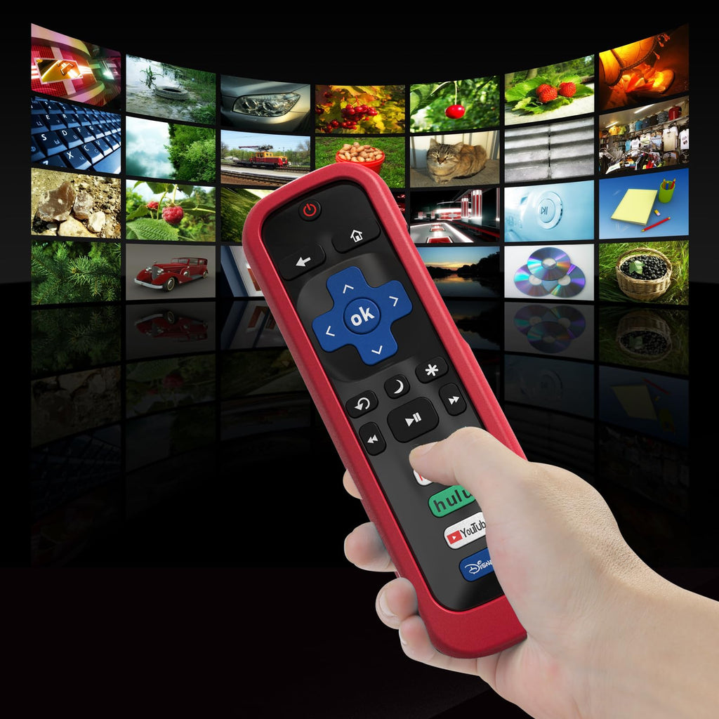 Cover for Roku Stick Remote - Non-glow Red view 4
