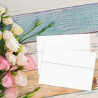 Ouzoustate A2 Invitation Envelopes 4.375x5.75 - 200 PCS white view 5