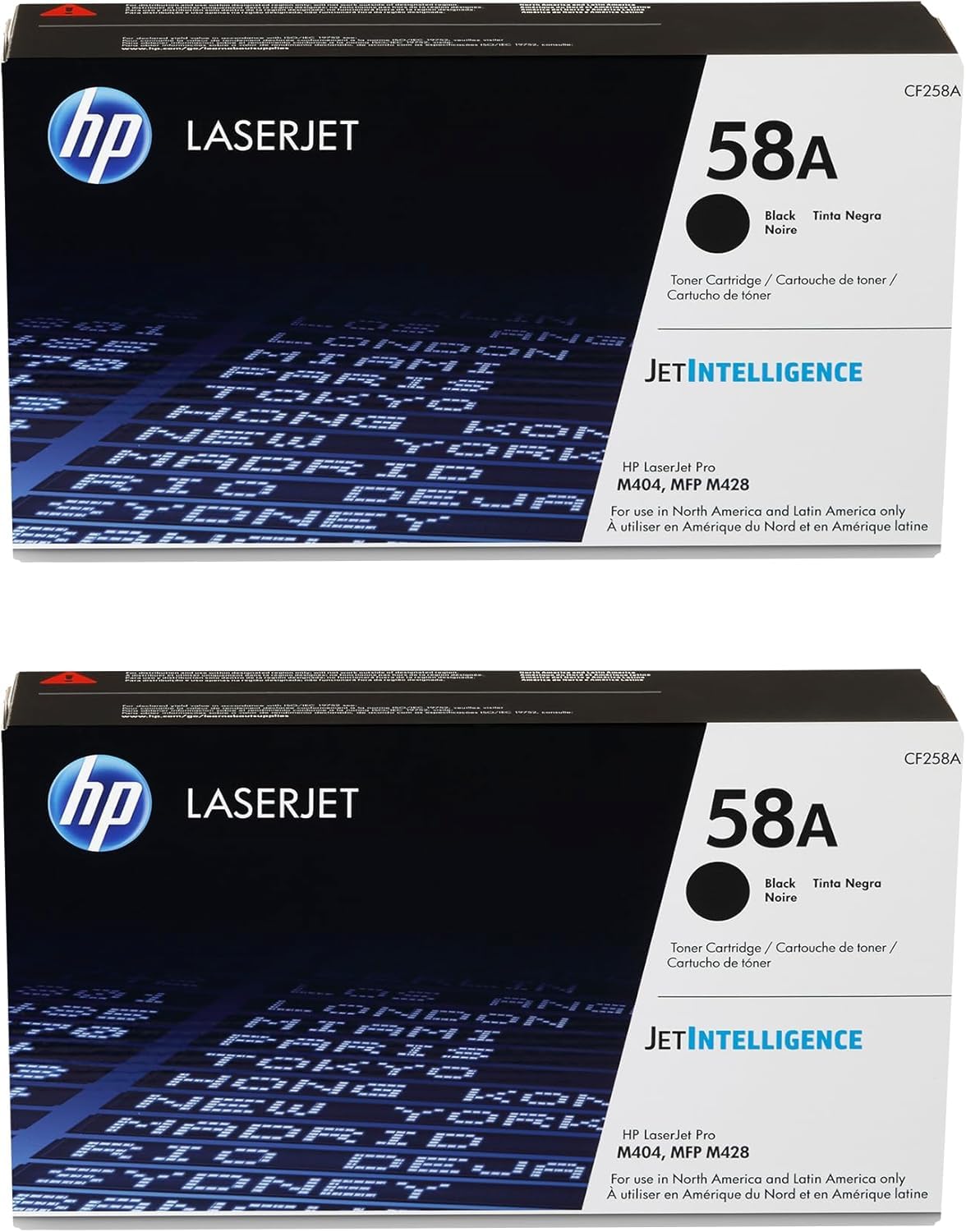HP 58A (CF258AD1) Original Cartridge Black Toner 2-Pack for M404/M406/M428