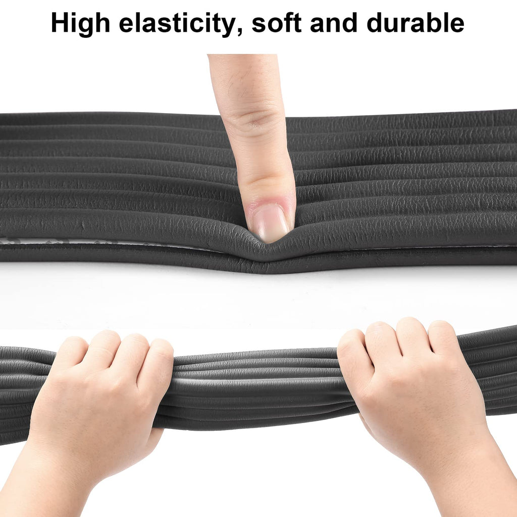 Dovesail Upgrade Baby Proofing Edge Guards 6.6ft Protector with 3M Adhesive Double Sided Tape - Black - 16.4 Feet view 3