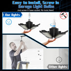 POLARPRA LED Garage Lights - 30000LM Super Brighter Garage Lighting w/ 6 Deformable (additional view 5)