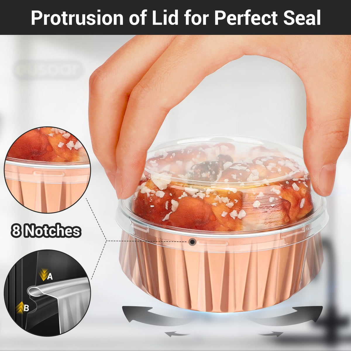 EUSOAR 5oz Baking Cups-3 - view 4