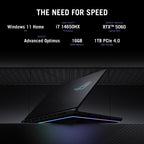 ASUS ROG Strix G16 (2025) Gaming Laptop, 16” FHD+ 16:10 165Hz/3ms, NVIDIA GeForce RTX (additional view 3)