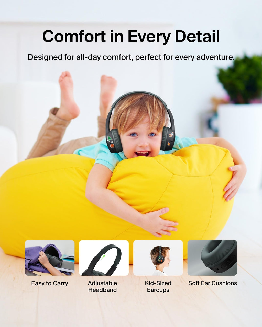 Belkin SoundForm Mini Kids On-Ear Headphones - view 13