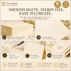 Envelopus 8.5 x 11 Cover Stock - Cream view 5