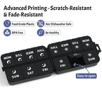 Foldable Portable 7 Day Pill Organizer 2 Times a Day, AM PM Weekly Pill Box