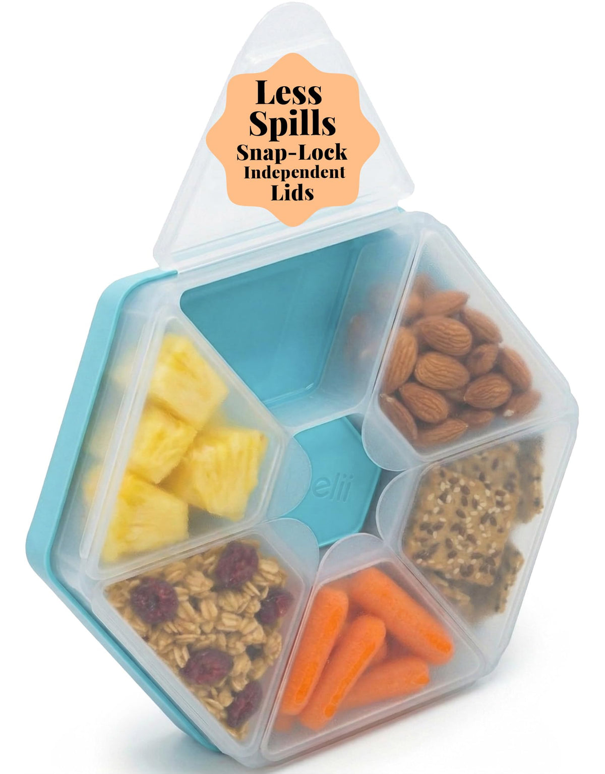 melii Hexagonal Snackle Box - Blue
