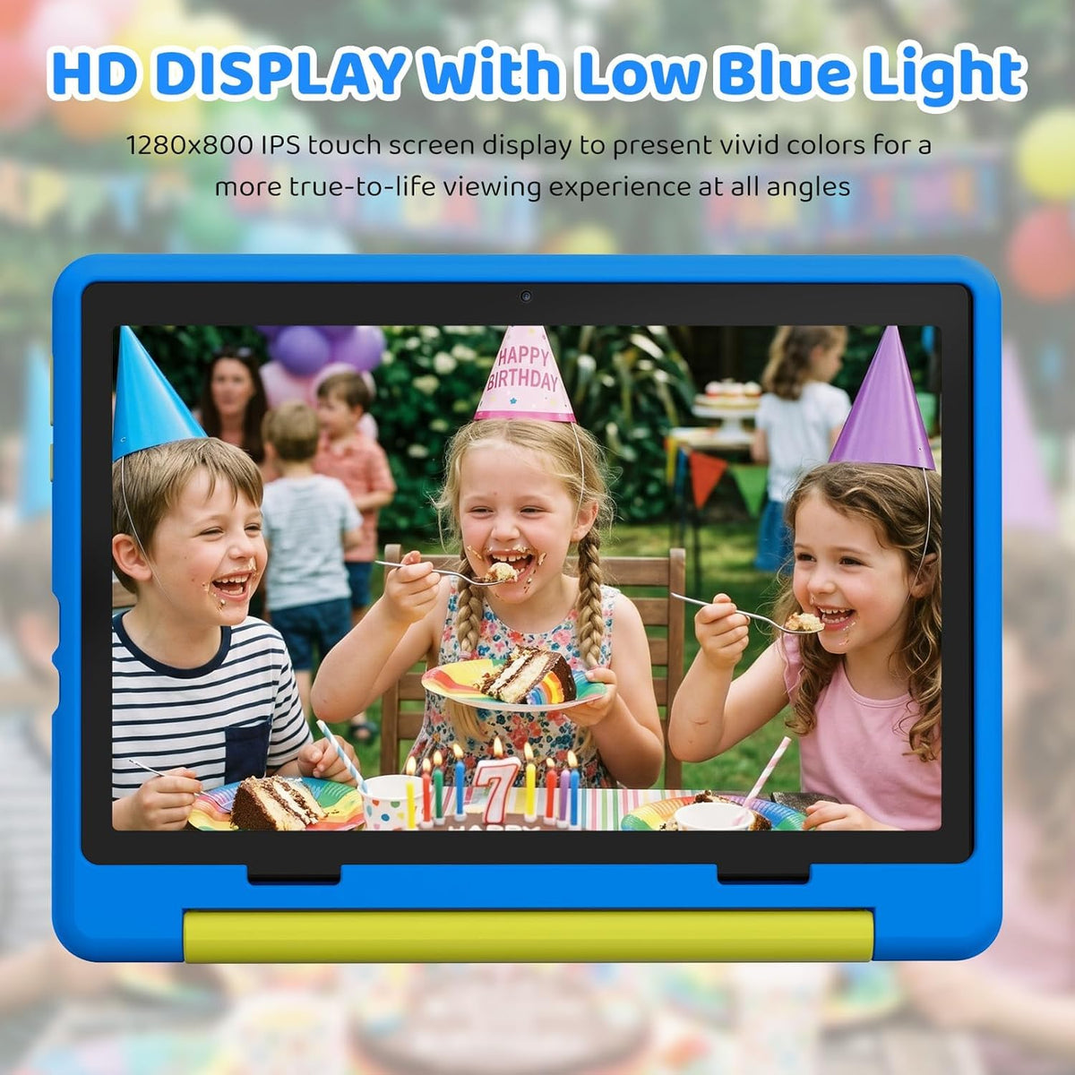Kids Tablet,Android 16 Tablet for Kids 10 inch with Case,24GB RAM 64GB ROM - Blue view 6