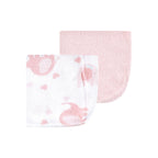 Luvable Friends Unisex Baby Cotton Rich Washcloths - Girl Basic Elephant view 2