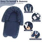 HNHUAMING Infant Car Seat Insert - Dark Blue view 3