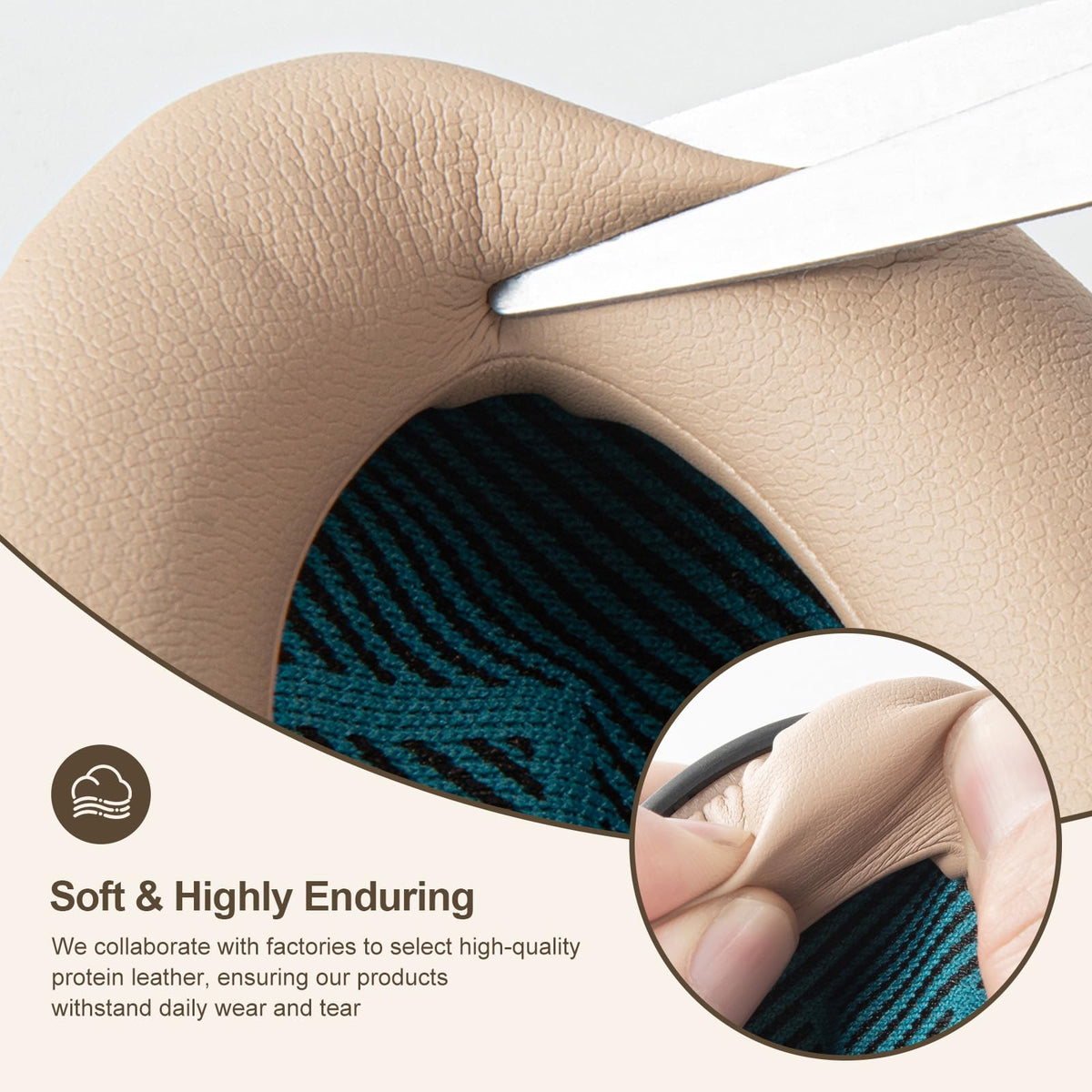Aurivor Replacement Ear Pads for Bose QuietComfort QC35 QC25 QC15 QC2 Headphones - Beige view 3