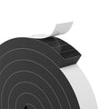 Bantie 1" x 2" EVA Foam Weather Stripping Tape, 13FT Self-Adhesive Foam Seal Strip for Large Door & Window Gaps, – Black