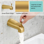 FROPO Shower Tub Faucet - Brushed Gold view 3