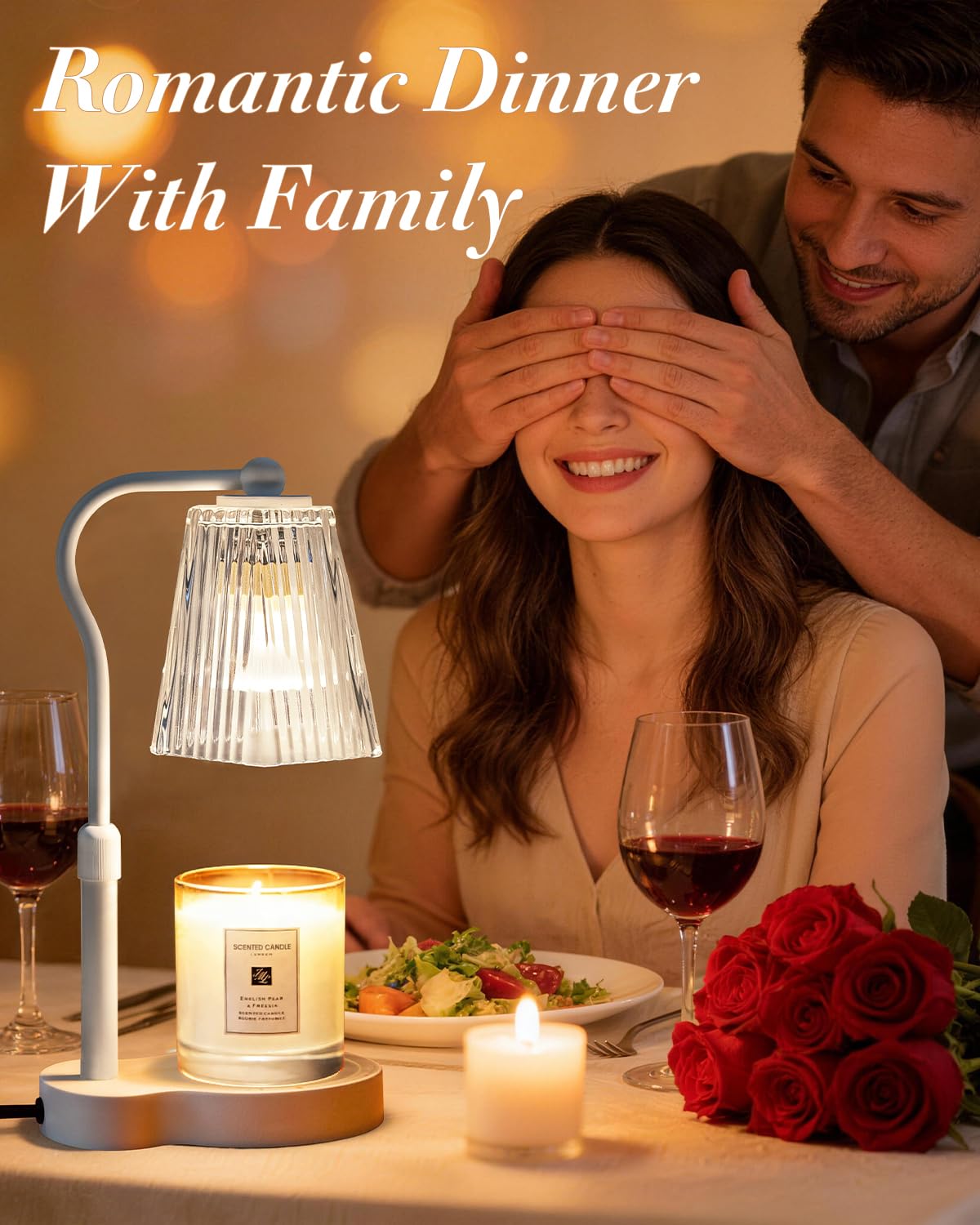 AODHGR Candle Warmer Lamp with Timer Dimmable