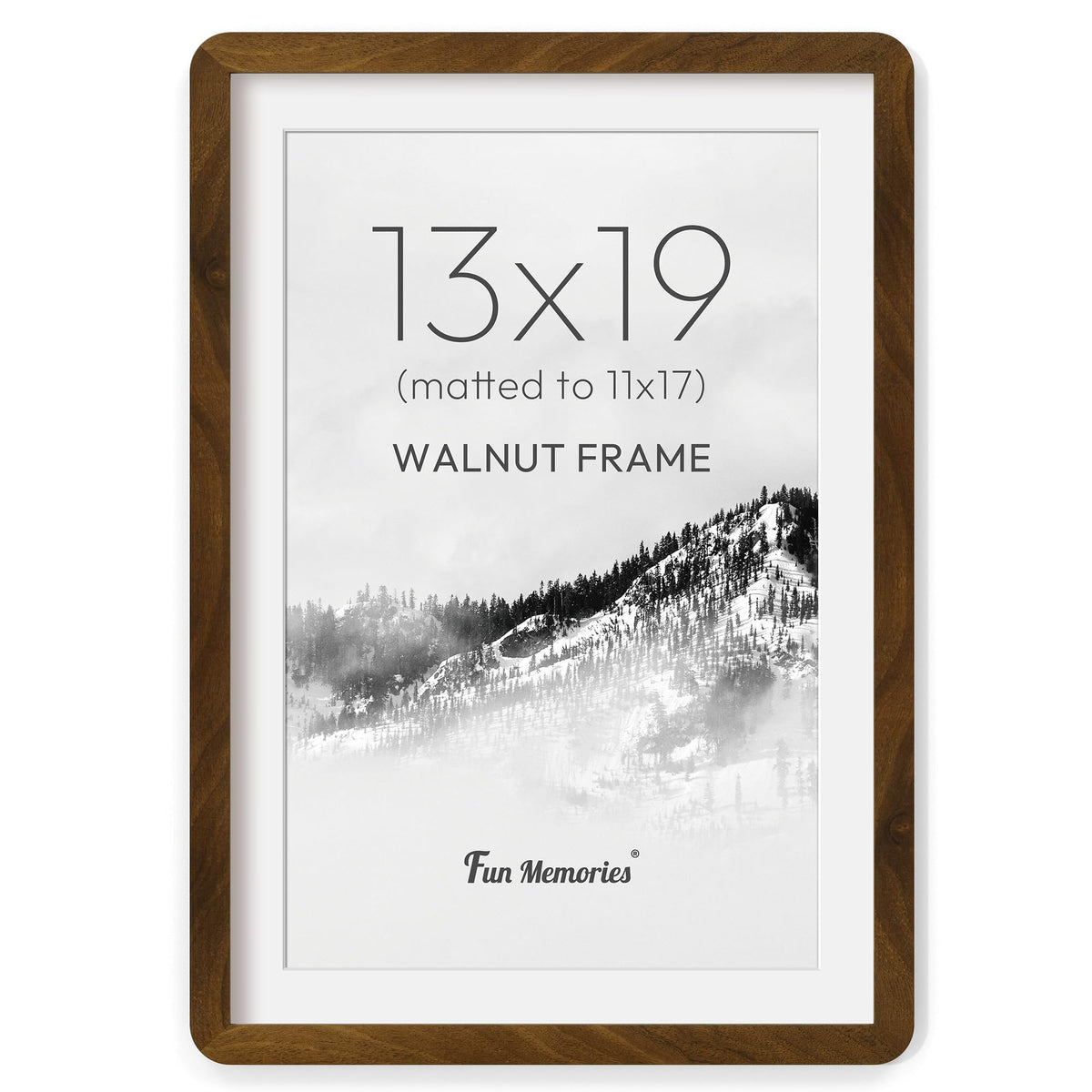 Fun Memories Wood Picture Frame - A.Walnut / 13x19