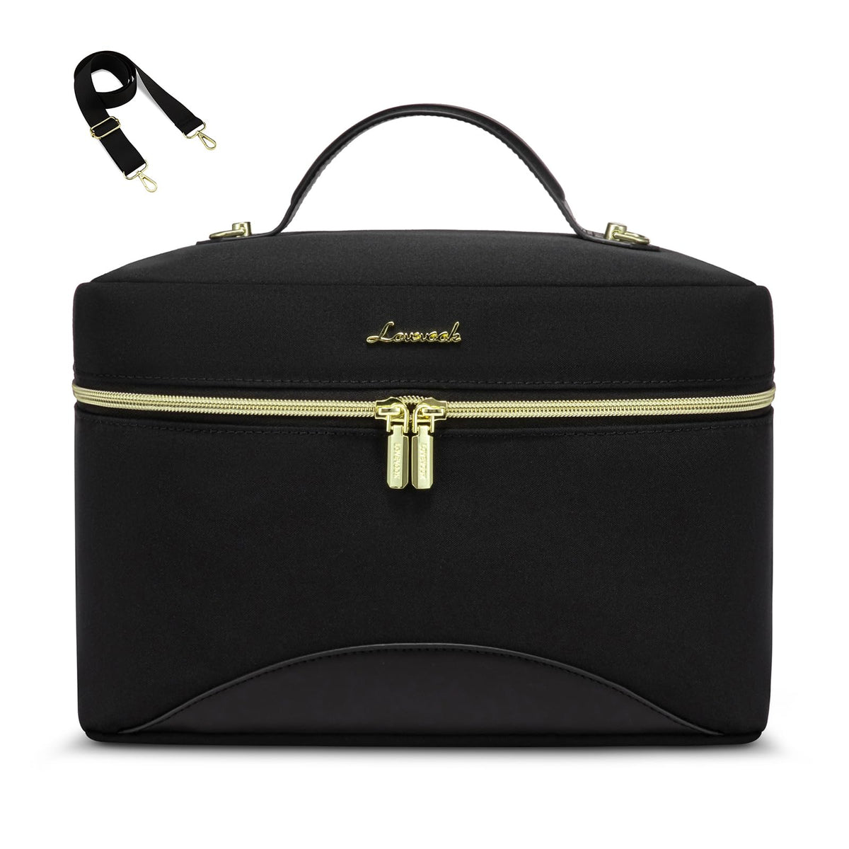 LOVEVOOK Lunch Box for Women - Black / Medium